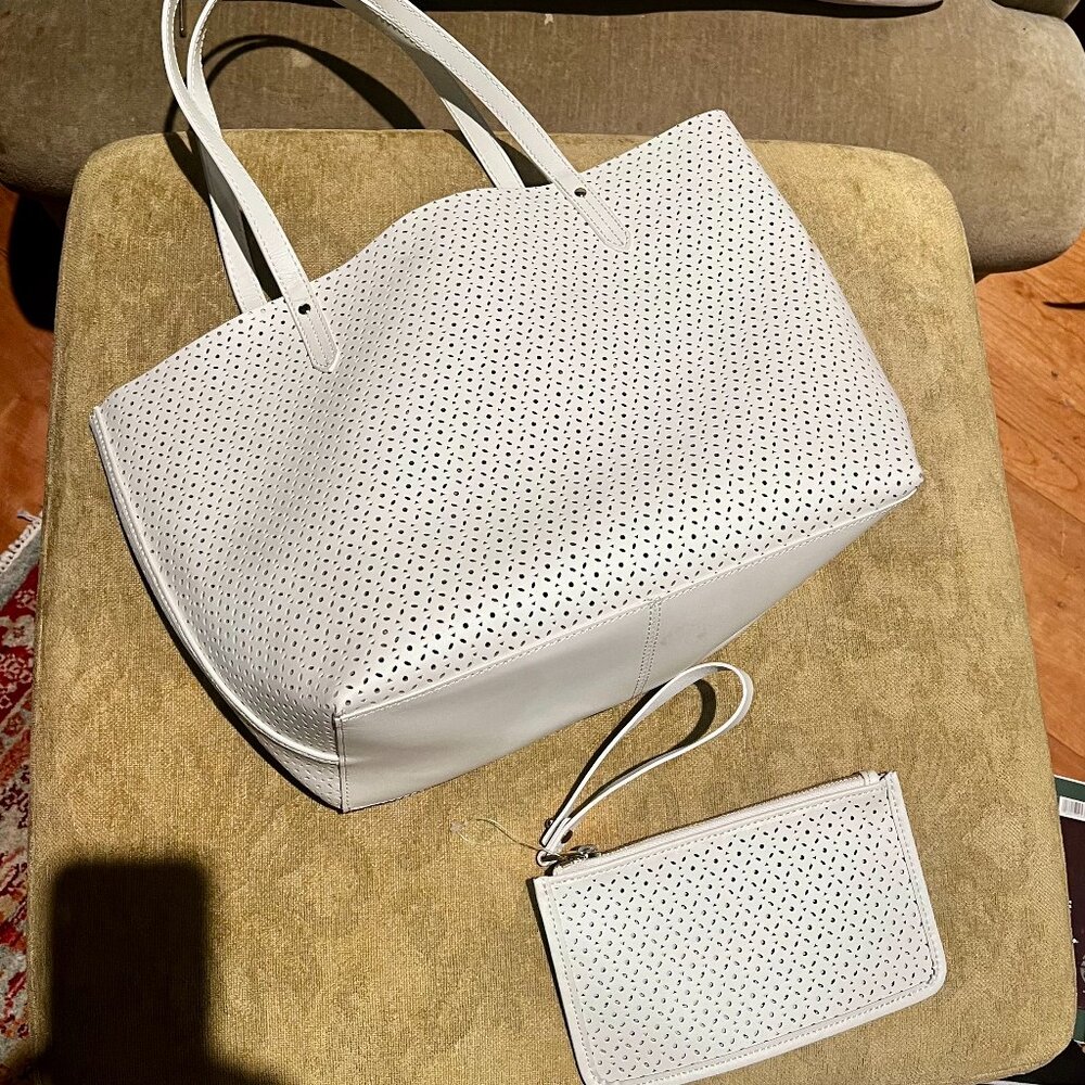 Vintage Barneys New York Leather Tote & Clutch